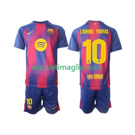 Divisa di Calcio Barcellona Lamine Yamal 10 Champions League Bambino Prima 2025/2026
